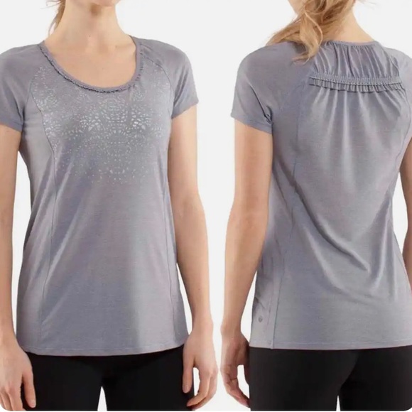 lululemon athletica Tops - Lululemon Run Wild Short Sleeves Tech Tee Reflective Ruffle Details